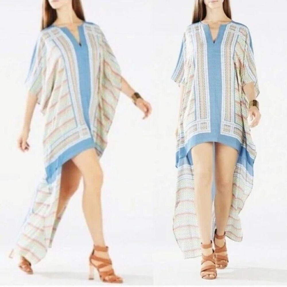 Colorful Striped Kaftan Dress